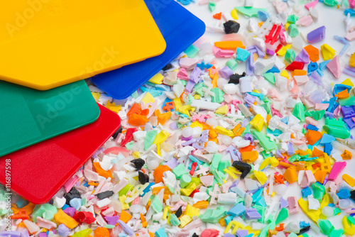 Photos regrind with color samples