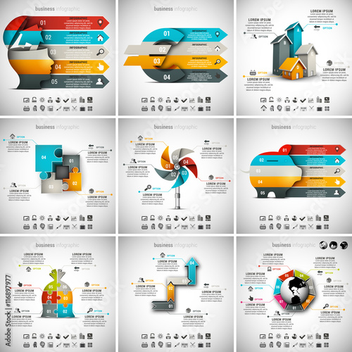 9 in 1  Infographics Bundle