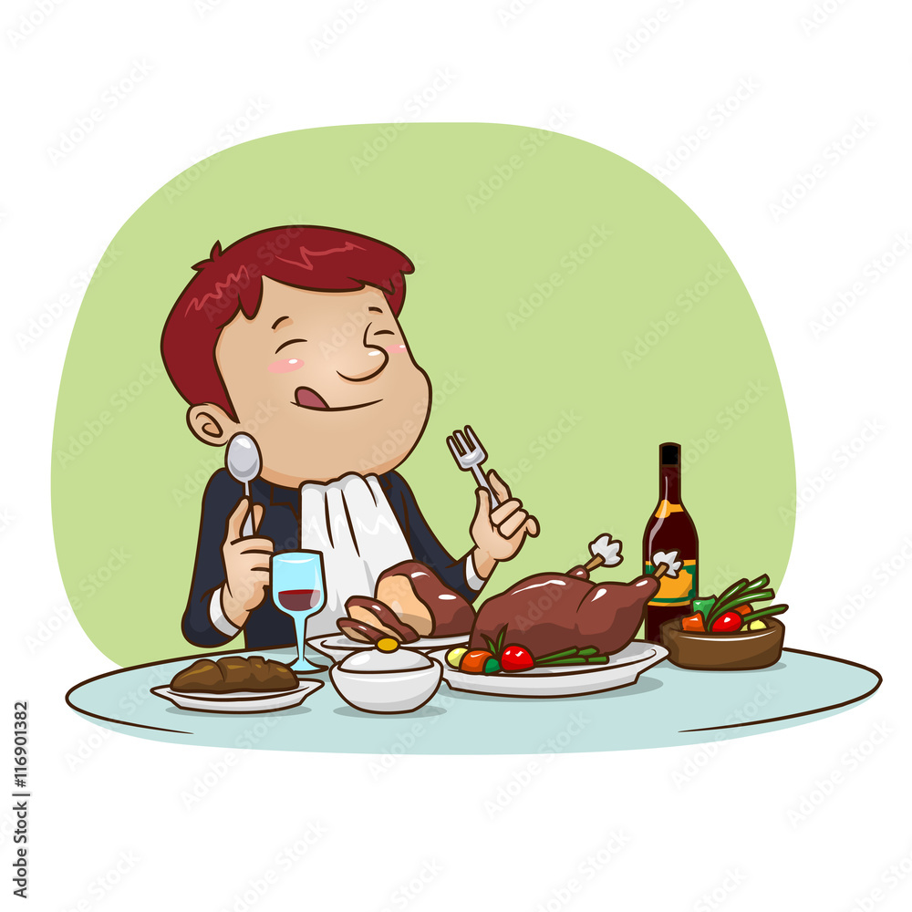 dinner customer in restaurant - chicken BBQ, wine, vegetable, pickle, foods dinner customer in restaurant - chicken BBQ, wine, vegetable, pickle, foods