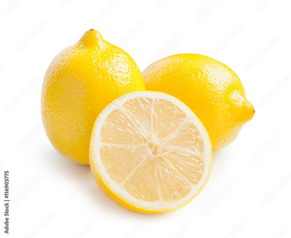 Lemons isolated on white background Lemons isolated on white background