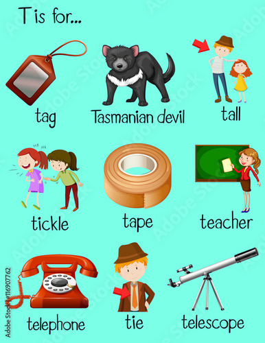 Many words begin with letter T