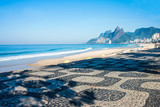 Early morning on the Ipanema beach, Rio de Janeiro, Brazil