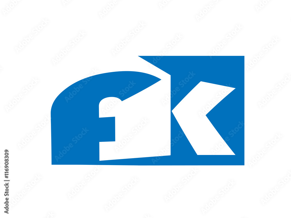 FK Initial Logo for your startup venture FK Initial Logo for your startup venture