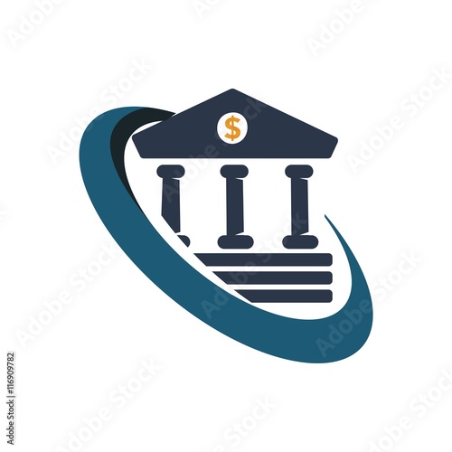 Logo design banking financial business icon
