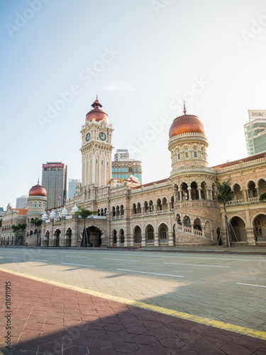 KUALA LUMPUR, MALAYSIA - MAR 1: Sultan Abdul Samad Building in f