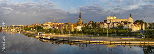 Panorama of Old Town in Szczecin,Poland 