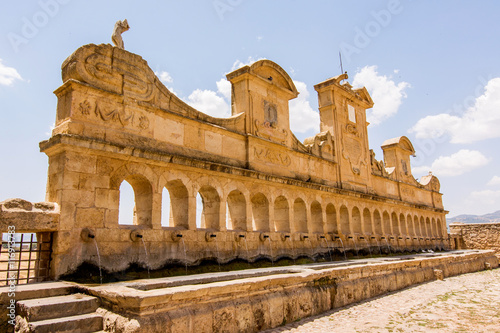 View of Granfonte, baroque fountain in Leonforte photo