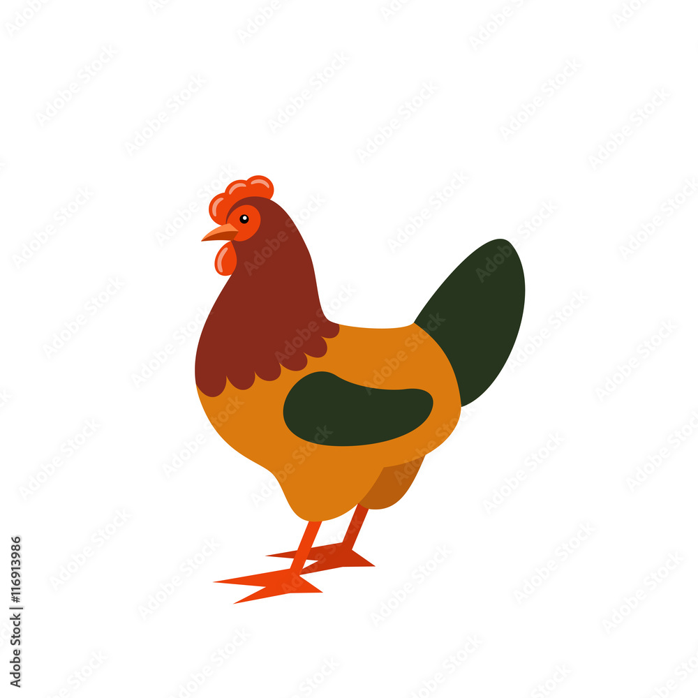 Cartoon rooster