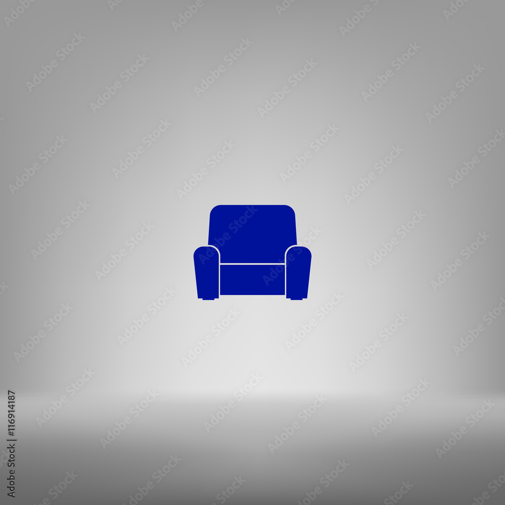 Flat paper cut style icon of furniture Flat paper cut style icon of furniture