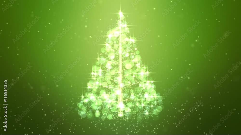 Loopable Animated Christmas Tree Background. Loopable Animated Christmas Tree Background.