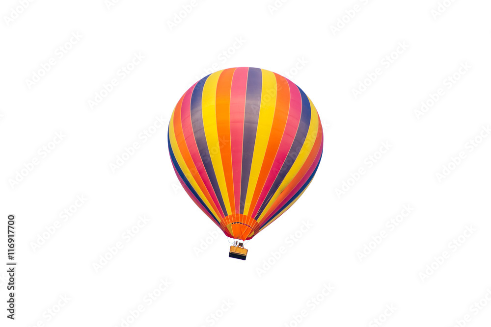 Fototapeta premium hot air balloon isolated on white background