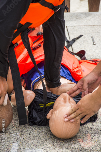 Obraz na płótnie cpr drowning