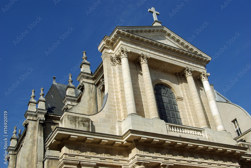 Façade de l'église réformée de l'Oratoire à Paris, France