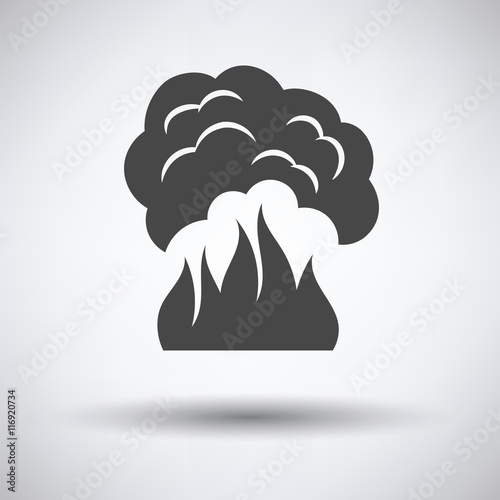Fire and smoke icon