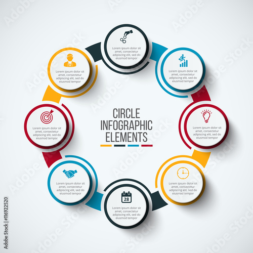 Vector infographic design template.