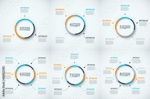 Vector circle infographic.