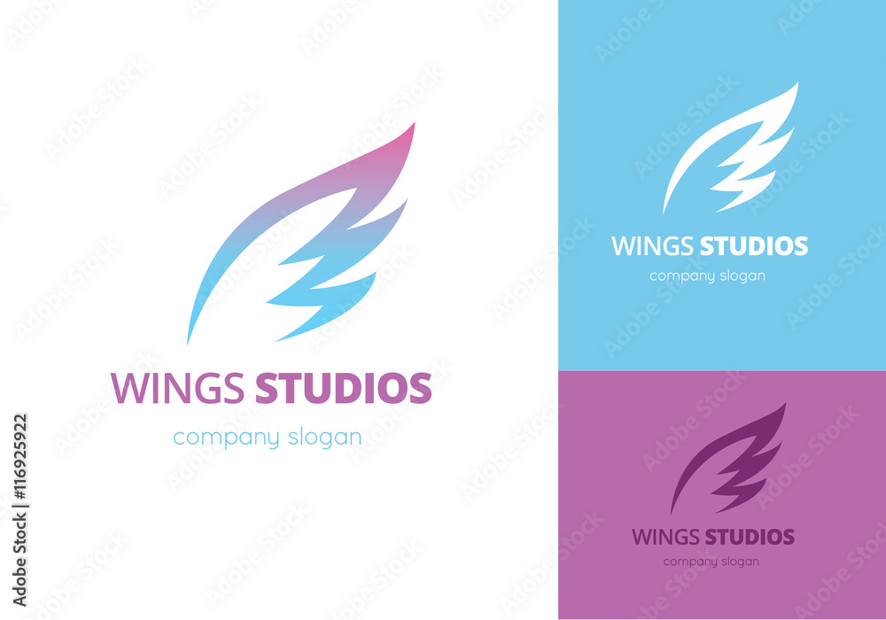wing logo template