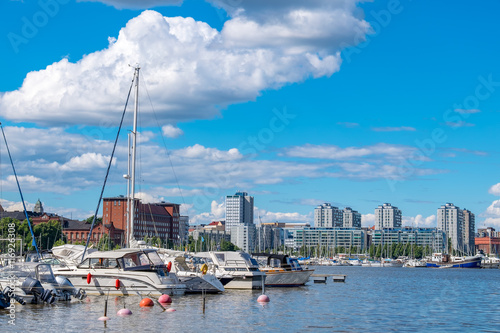 North Harbour. Helsinki, Finland photo