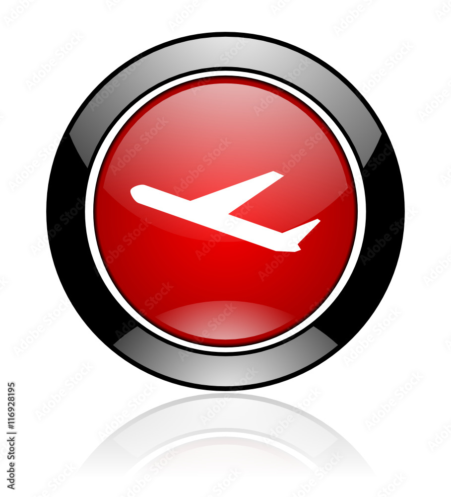 Glossy vector airport icon Glossy vector airport icon