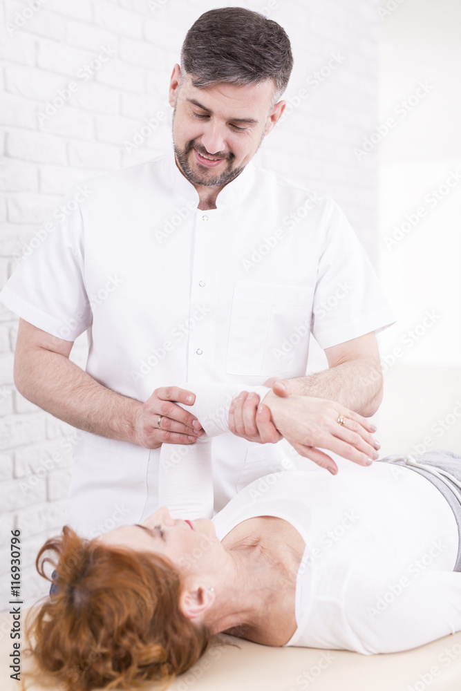 Fototapeta premium Help for the muscles