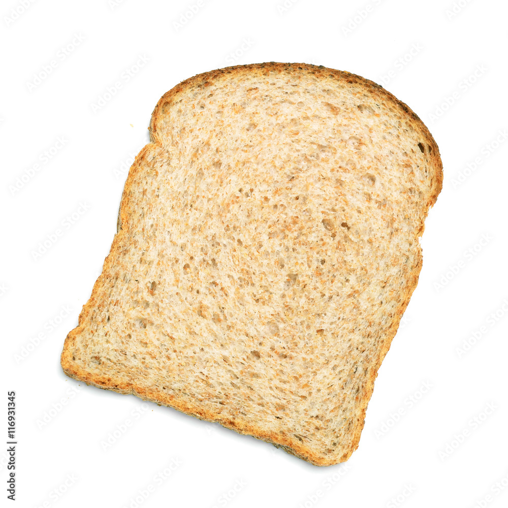 Wholemeal bread slice