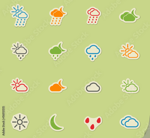 Weather simply icons
