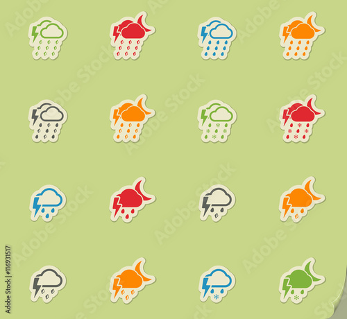 Weather simply icons
