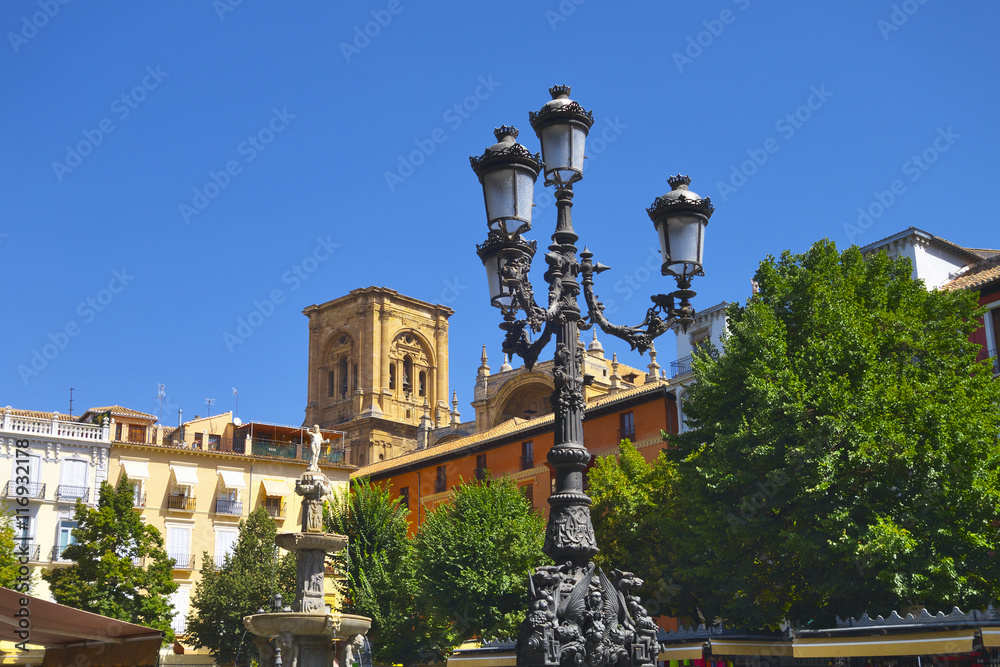 Town center in Granada.