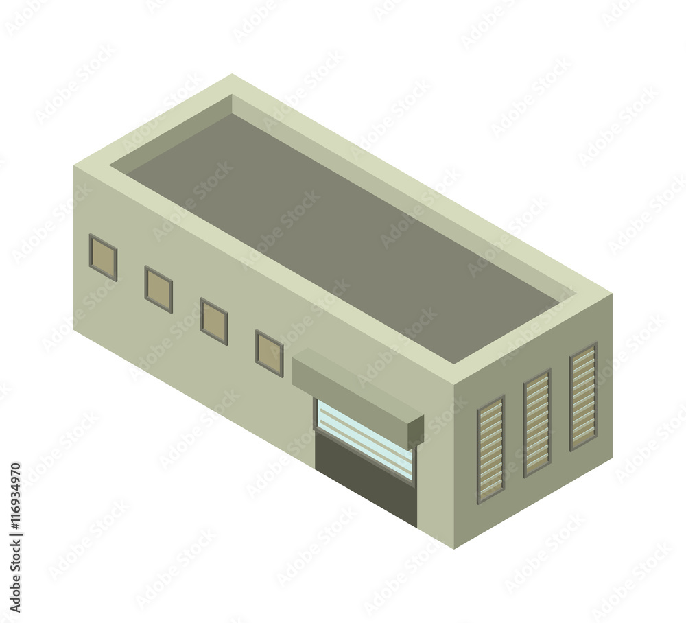 Isometric building vector illustration Isometric building vector illustration
