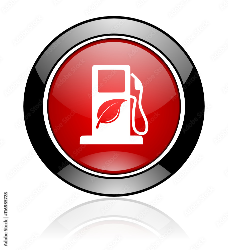 Red round vector icon Red round vector icon