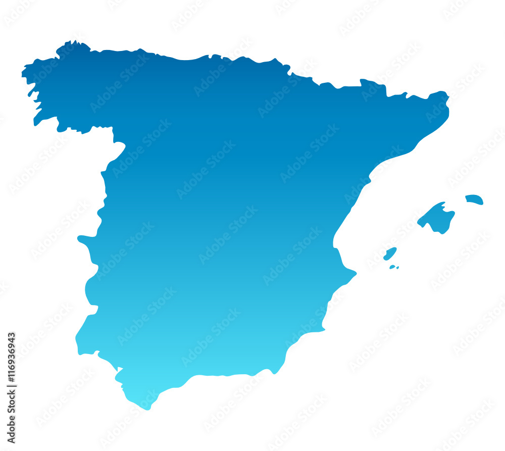Karte Spanien - 3
