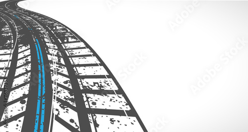 Racing square background, vector illustration abstraction in race car track