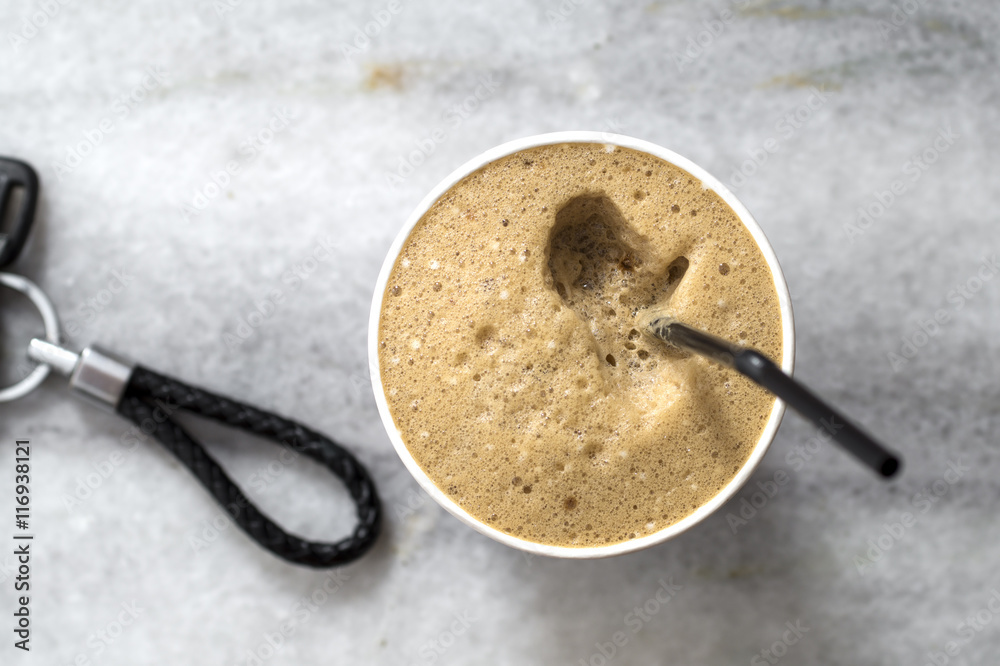 Refreshing cold frappe coffee Refreshing cold frappe coffee