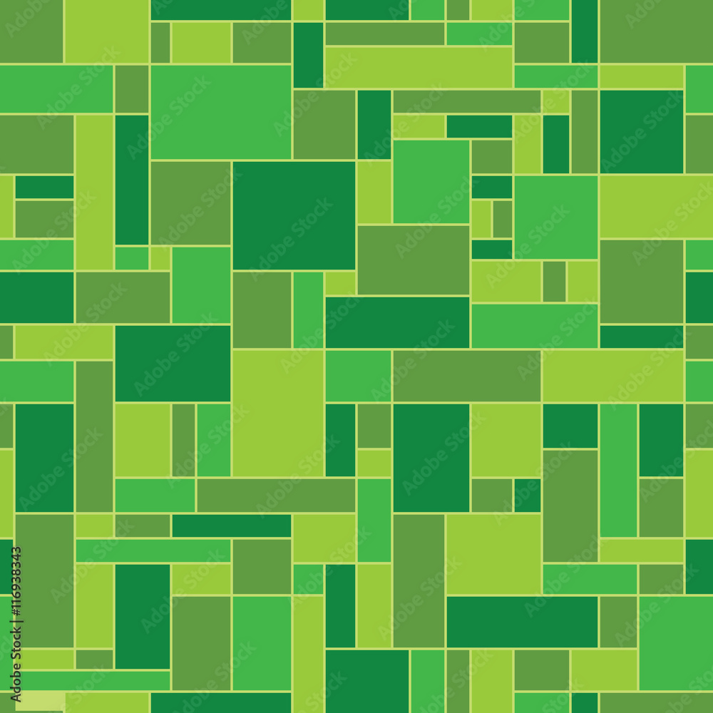 Green abstract geometric vector pattern