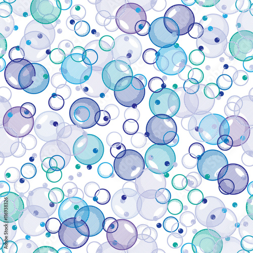 Abstract pattern - bubbles on white