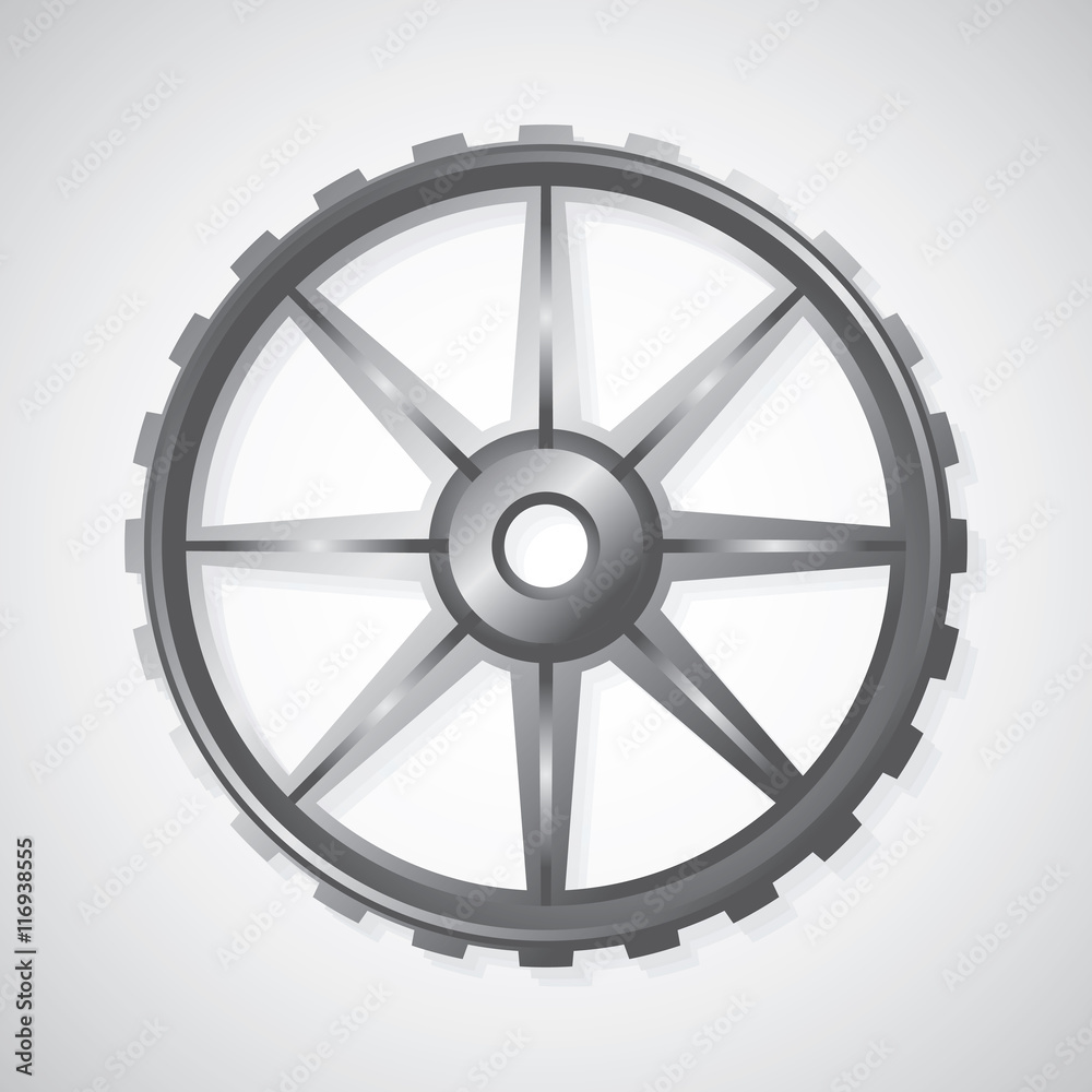 Obraz premium Metal gear - vector illustration