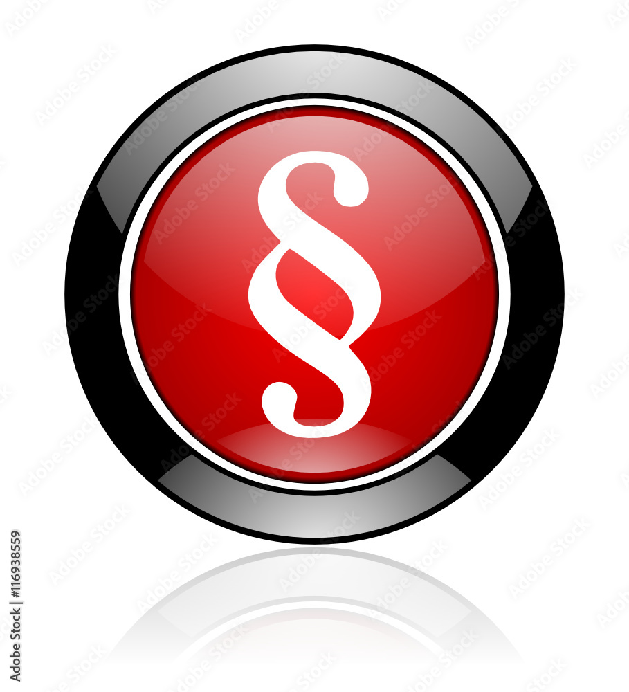 Modern design red and black round glossy paragraph vector icon Modern design red and black round glossy paragraph vector icon