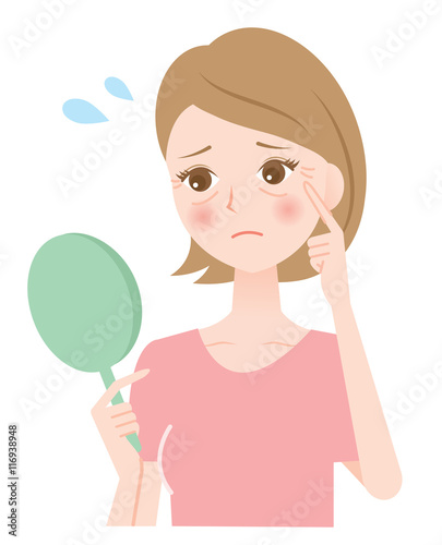 しわ　女性
