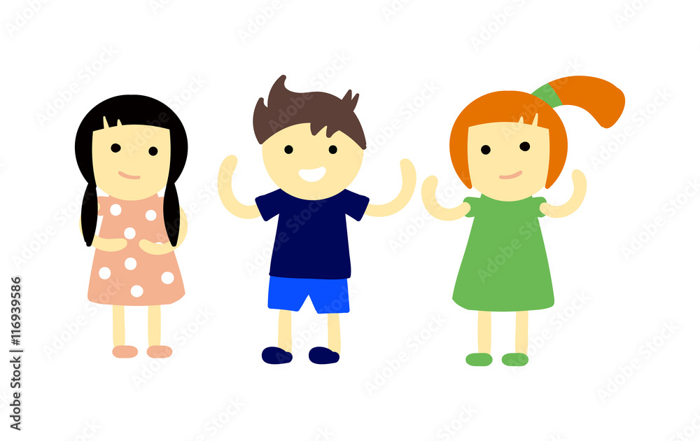Group of school kids children together. Different nations happy character together concept vector. Little cute primary school children. School kids positive smiling children Group of school kids children together. Different nations happy character together concept vector. Little cute primary school children. School kids positive smiling children