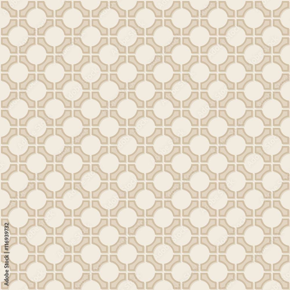 Vector seamless vintage geometric wallpaper pattern