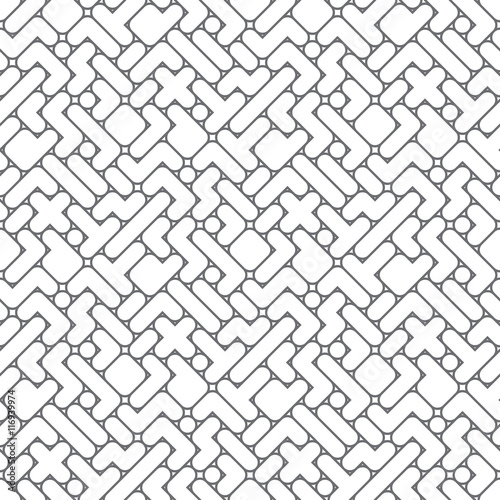 Vector abstract pattern - seamless tetris theme texture