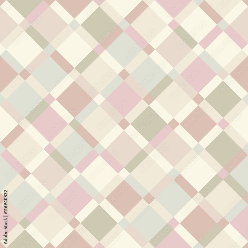 Vector seamless pattern - geometric pastel color modern diagonal