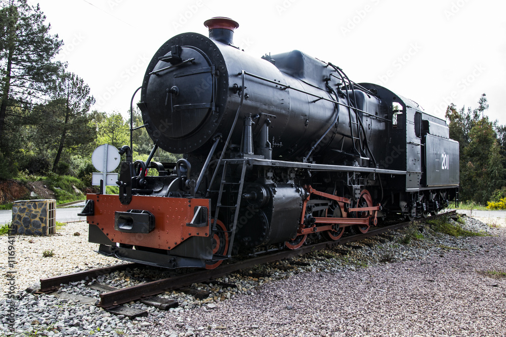 Fototapeta premium Storica locomotiva a vapore