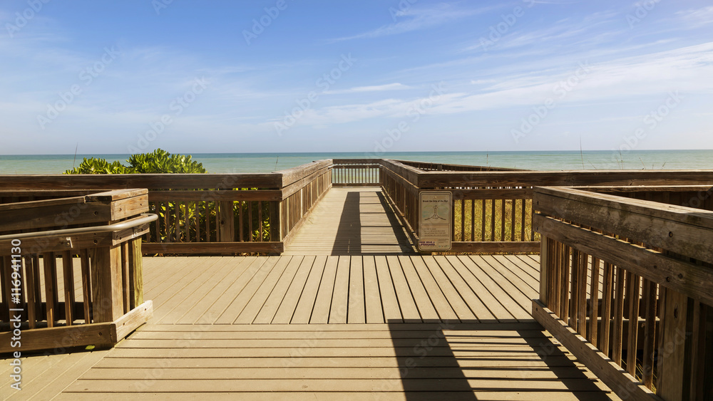 Wooden path to the beach Wooden path to the beach