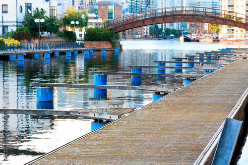 Clippers Quay  located at the bottom of the Isle of Dogs in London  United Kingdom