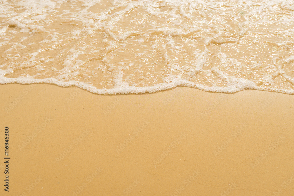 wave on the sand beach