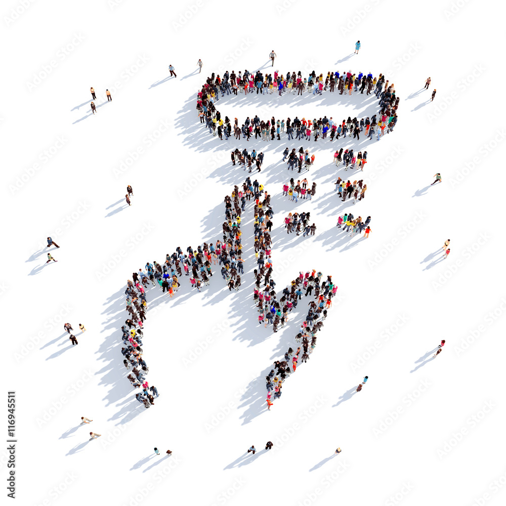 pincode people 3D rendering pincode people 3D rendering
