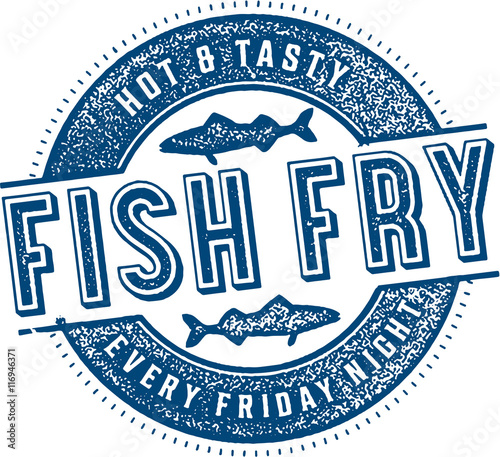 Vintage Friday Fish Fry Sign