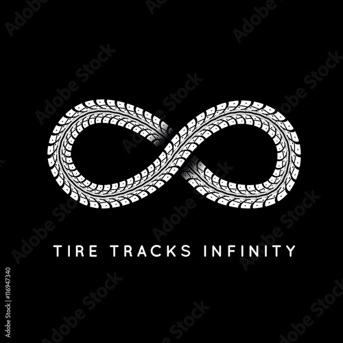 Tire Tracks in Infinity Form