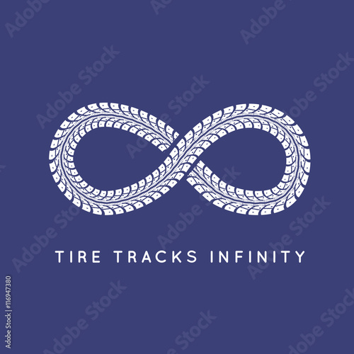 Tire Tracks in Infinity Form